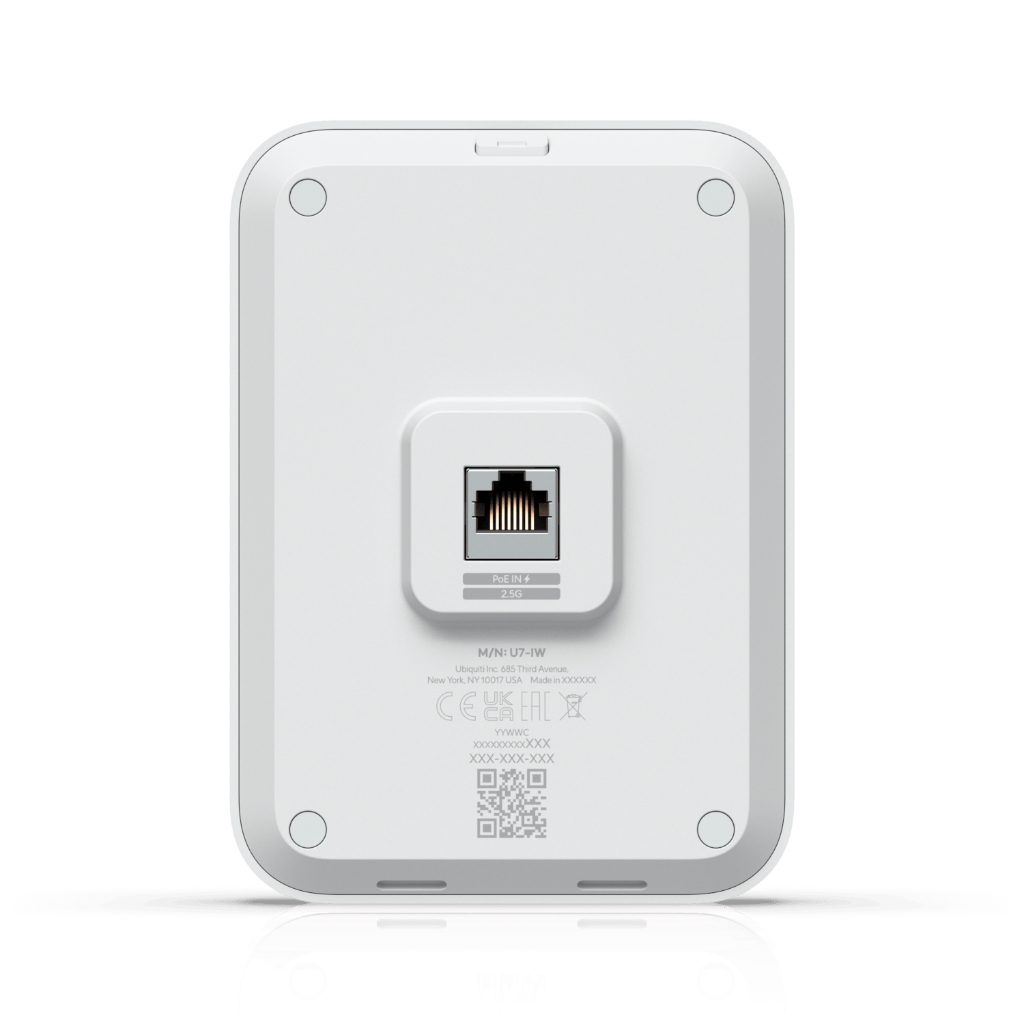 UBNT UniFi U7 In-Wall (U7-IW) WiFi 7 Duvar Tipi Erişim Noktası - 2.5 GbE Uplink, 4 Spatial Stream, PoE+, PoE Out — görsel 5